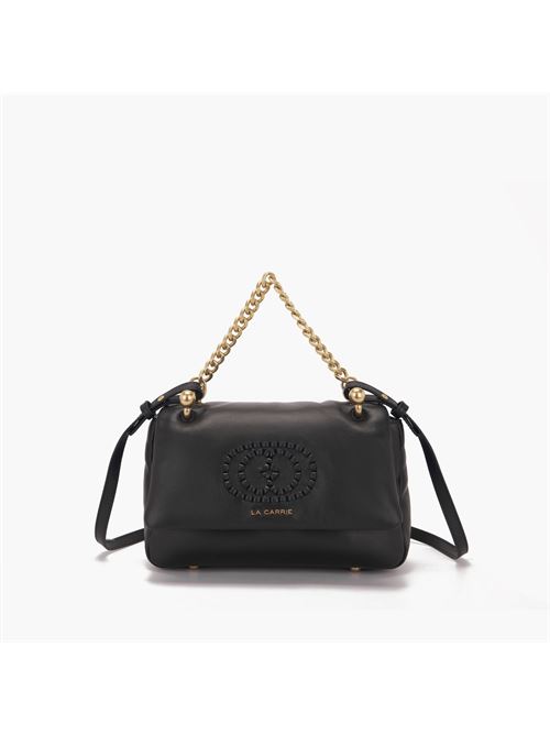 BORSA A MANO WOVEN NERA LA CARRIE | 142P-BA-108 LEAX